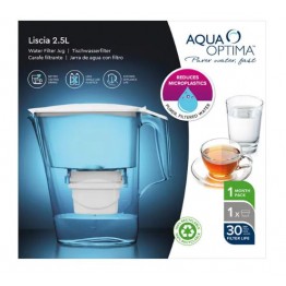 Cana filtranta Aqua Optima Liscia, 2.5 Litri, 1 Filtru inclus